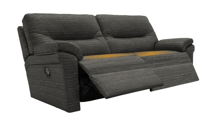 G Plan Seattle Heated 3 Seater Manual Recliner Victoria Slate